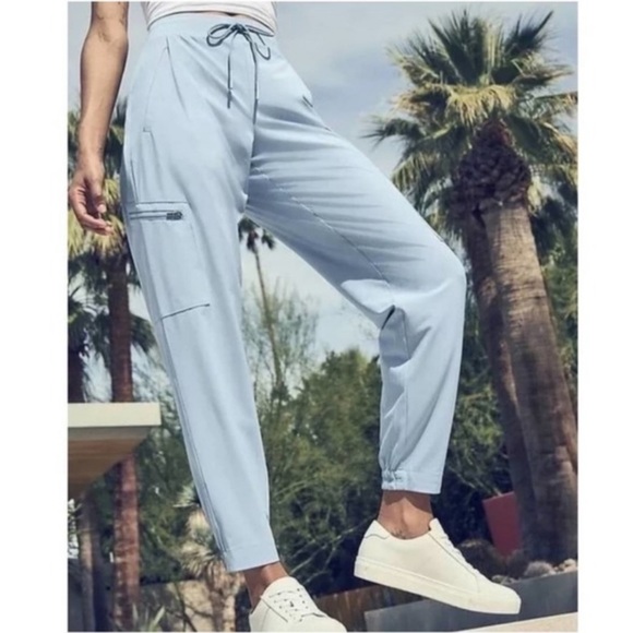 ATHLETA Venture Travel Jogger Pants in Light Blue Size 16 - Picture 9 of 10